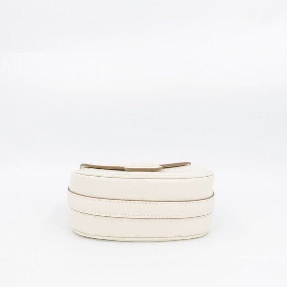 Marc Jacobs Women's The Messenger Saddle Bag Small In Leather White OS - Picture 7 of 15